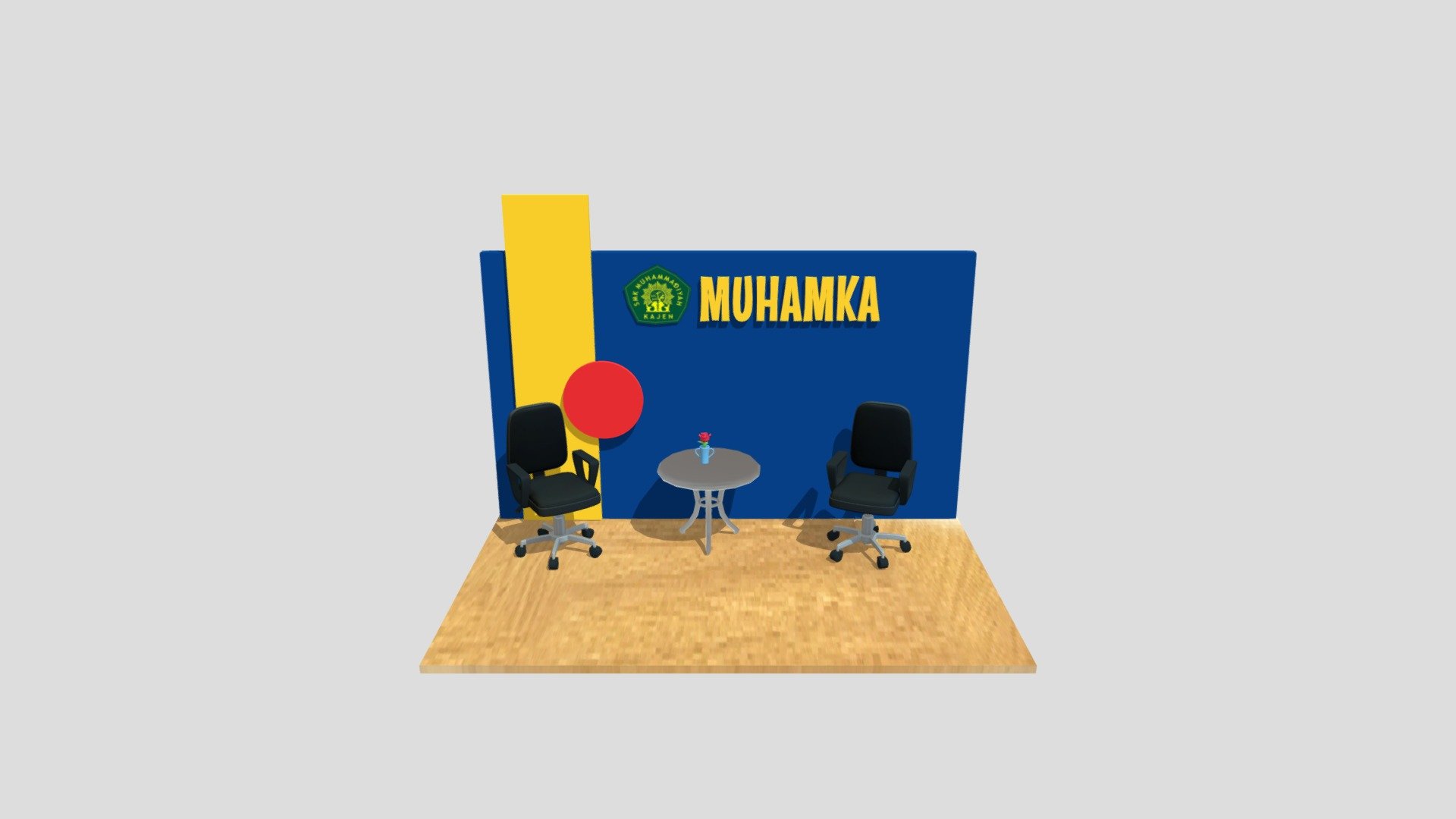Mockup Booth Muhamka 2022 - 3D model by rudiwd [1767bcb] - Sketchfab