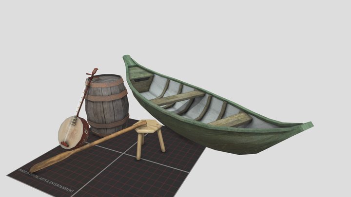 DAE 5 Finished props - By The Ocean 3D Model