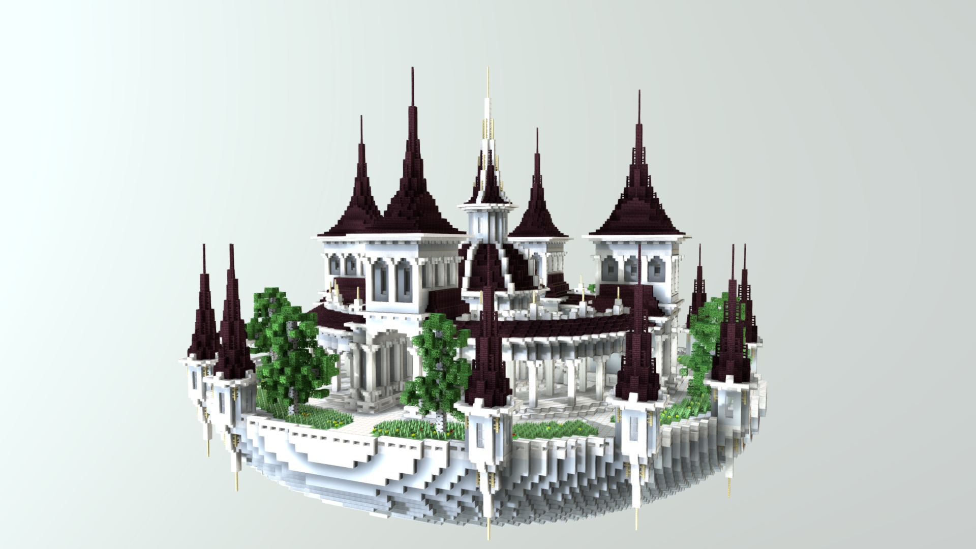 3D model Circular Spawn - This is a 3D model of the Circular Spawn. The 3D model is about a model of a castle.