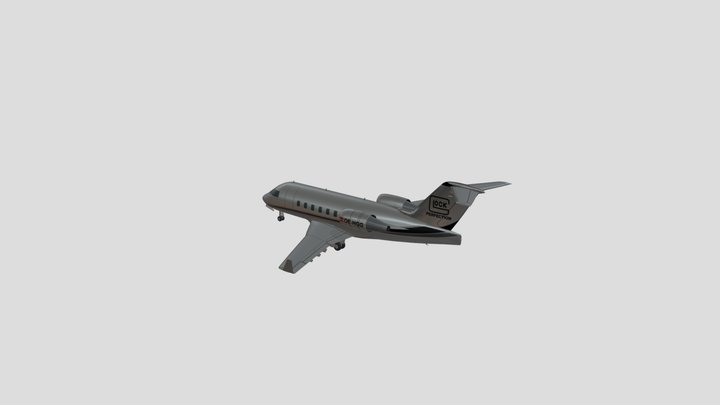 Glock Aviation Bombardier Challenger 350 OE-HGG 3D Model