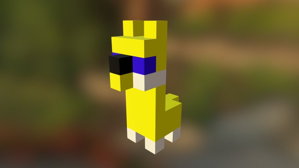 Pixel Art/Voxel Art (Baby Giraffe)