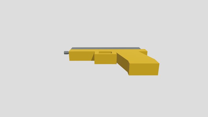 low poly fnx-45 3D Model