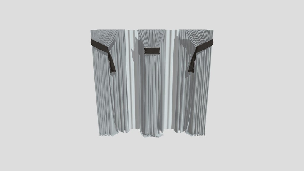 Gd Silk And Cotton Curtain Set
