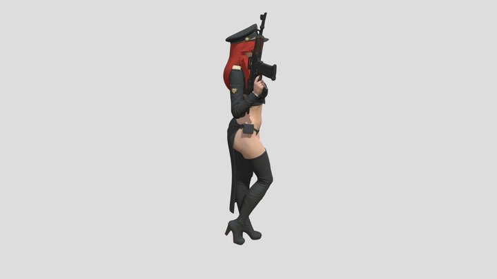 Black Soldier 3 3D Model
