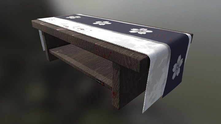 Chabudai Table 3D Model