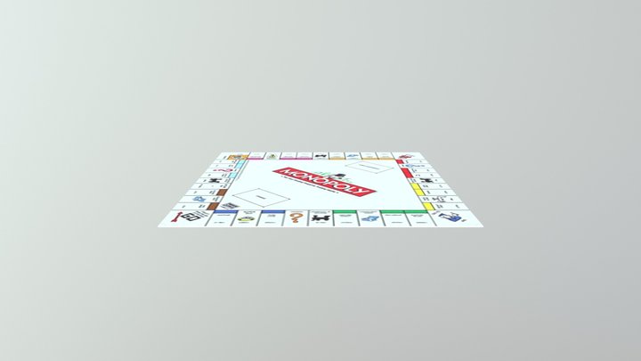 Monopoly Board 3D Model