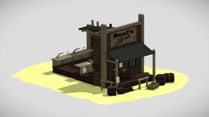 Saul's Flat Shooters 3D Model