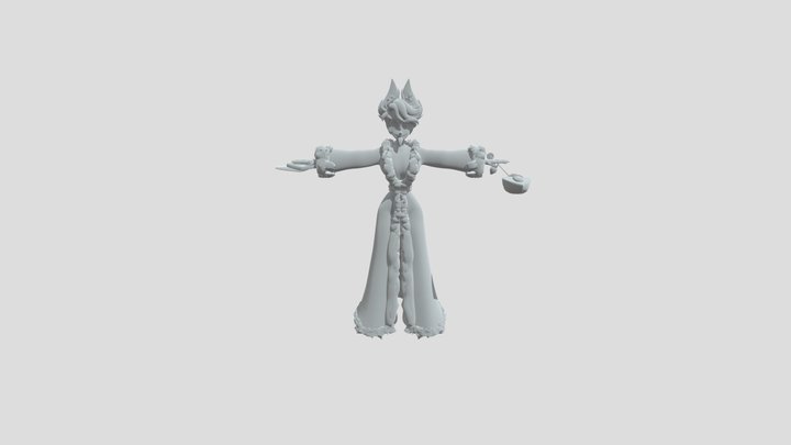 Valentine's Alastor Valentine Robe 3D Model