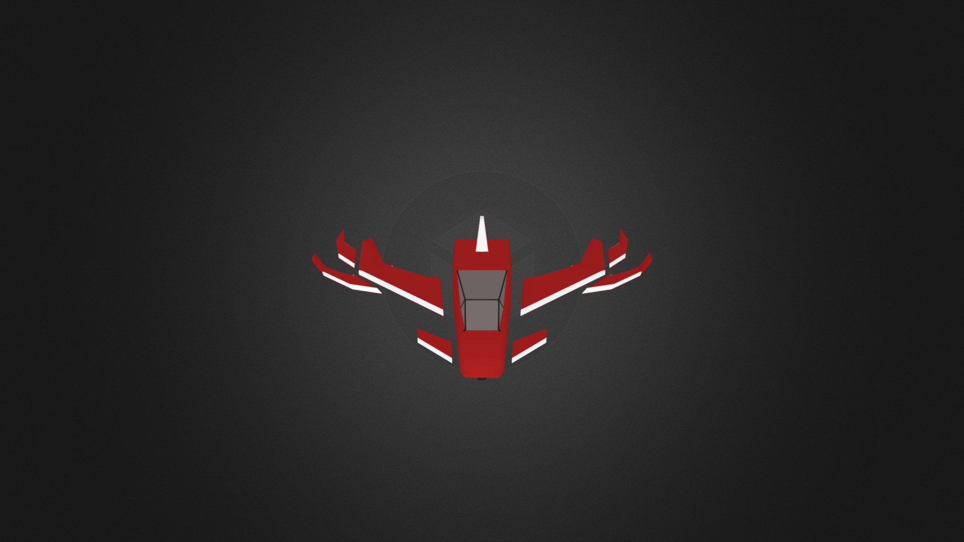 Low poly spaceship