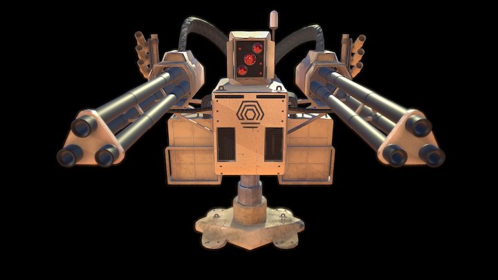 SenturyGun 3D Model