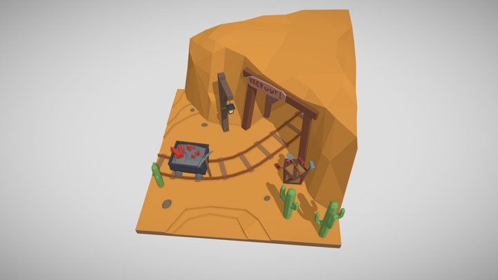 DAE Game Art 1 - Simple Scene 3D Model