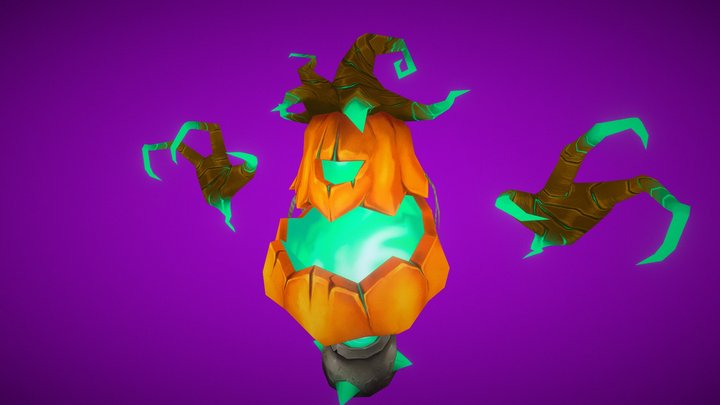 Pumpkin Head 3D Model