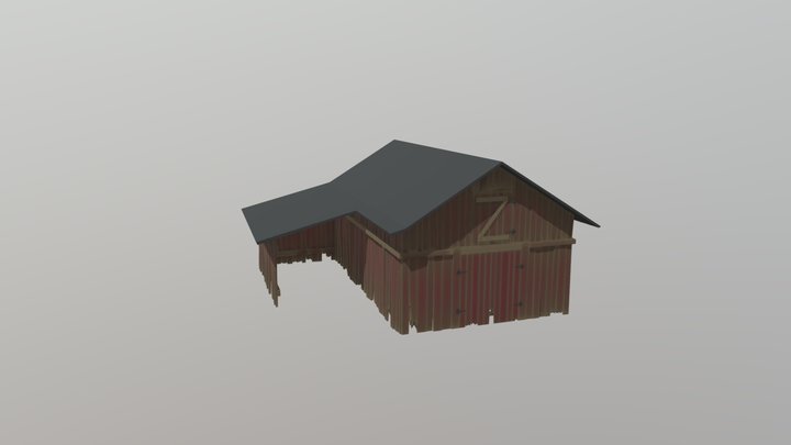 Old Worndown Barn 3D Model