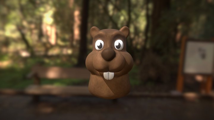 The Beaver Teodor 3D Model