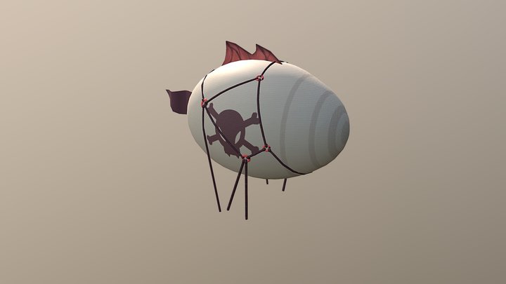 Pirate Blimp 3D Model
