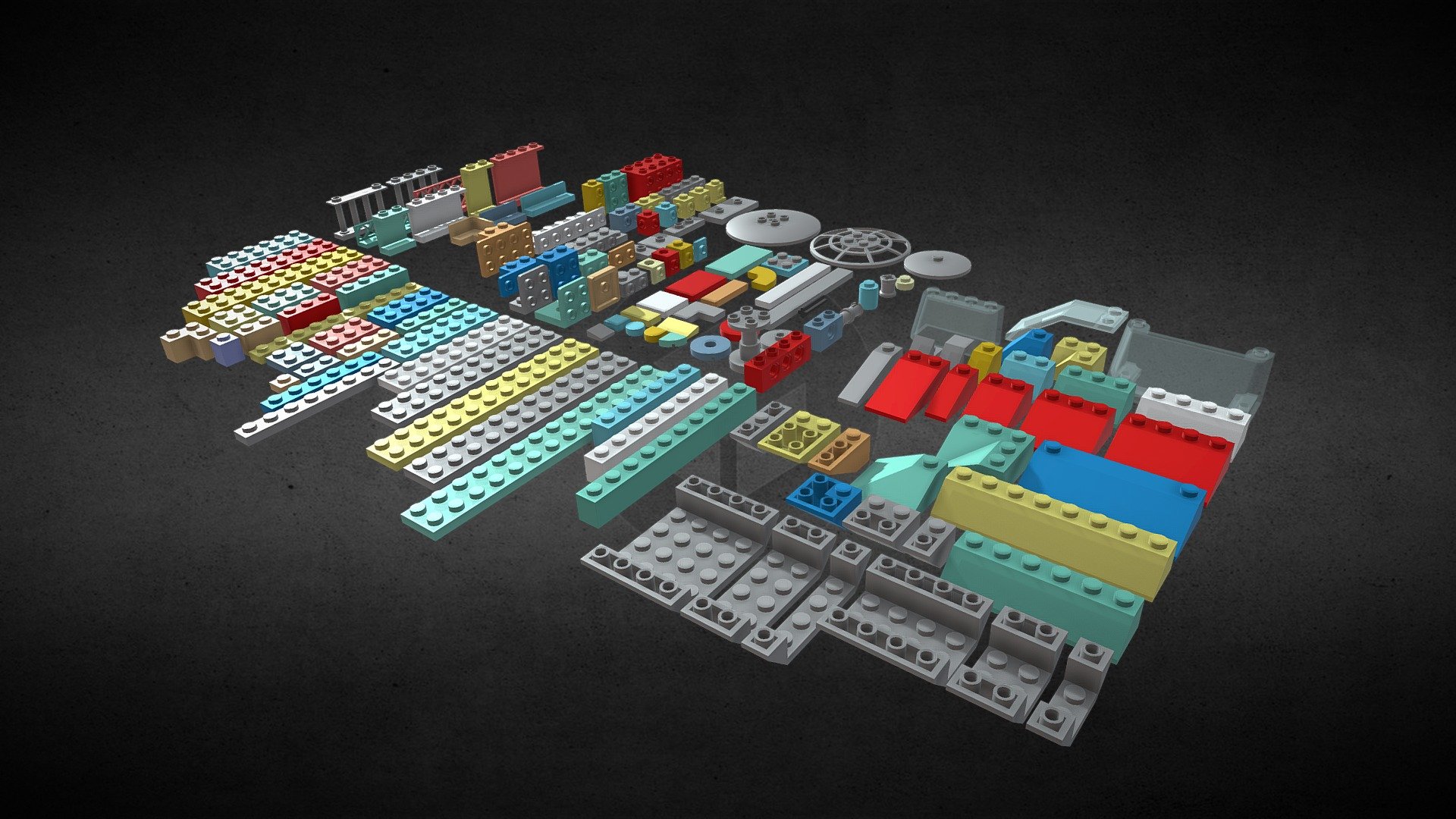 LEGO bricks Buy Royalty Free 3D model by COSEDIMARCO [17773de