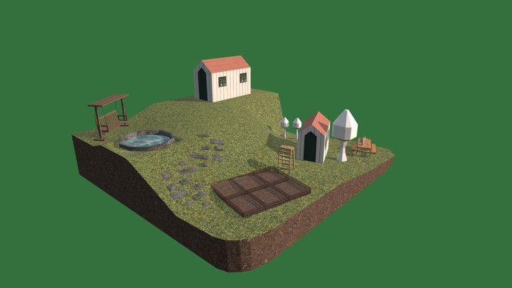 DAE Diorama - GRANDMA'S HOUSE 3D Model