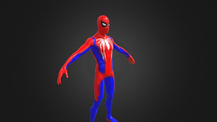 Making And Texturing Spiferman1 3D Model