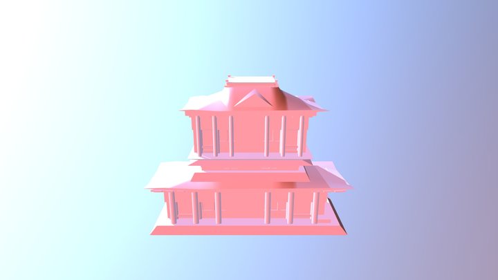 Temple japonais 3D Model
