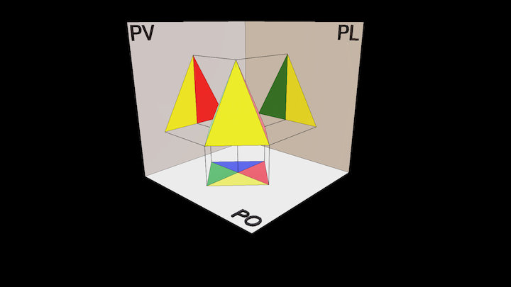 Piramide a base quadrata 3D Model