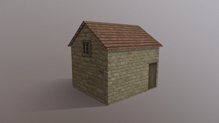 Lowpoly Cottage House – Modello 3D gratuito STL