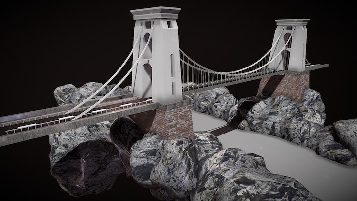 Clifton Suspension Bridge by Ivan 3D Model