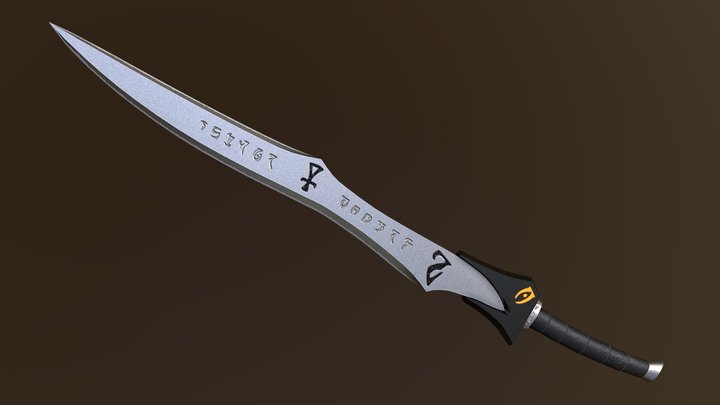Daedric Blade 3D Model