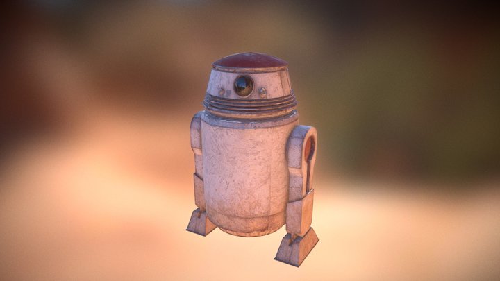 Astromech Droid 3D Model