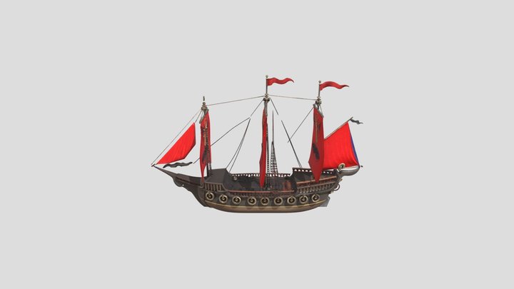 general sea ship 3D Model