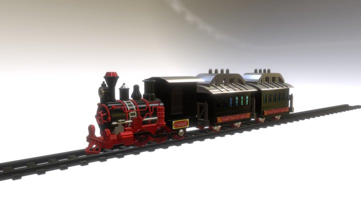 Train for games 3D Model