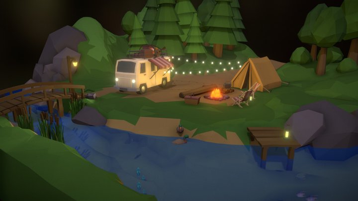 Camping 3D Model