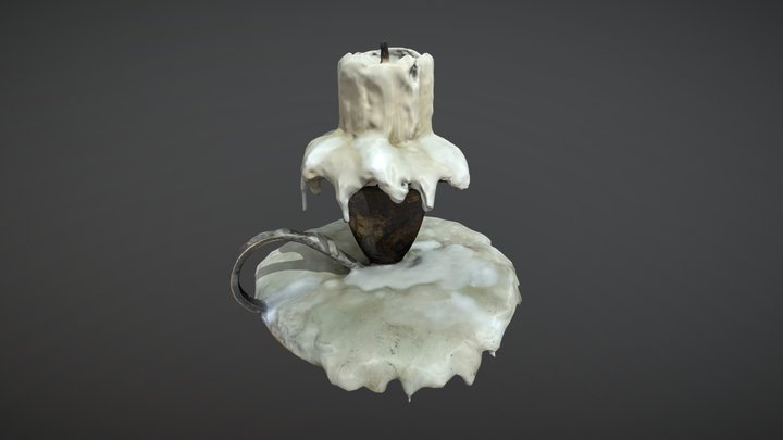 Candleholder medieval 3D Model