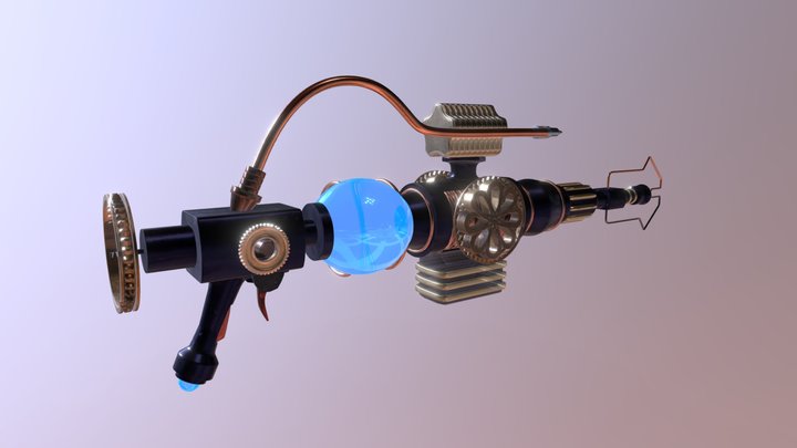 Steampunk Plasma Rifle 3D Model