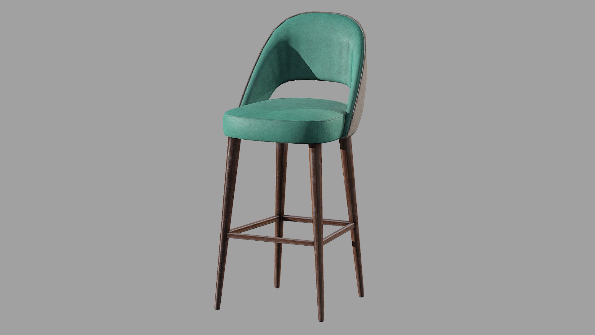 3D model Mambo AVA Chair - This is a 3D model of the Mambo AVA Chair. The 3D model is about a green chair with a blue cushion.