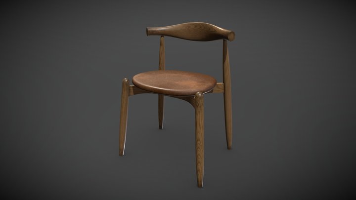 Elbow Chair 3D Model
