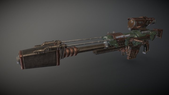 Flux Rifle - Ratchet & Clank 3D Model