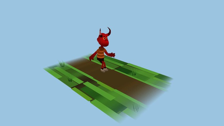 AnimDevil12fps2_linear 3D Model