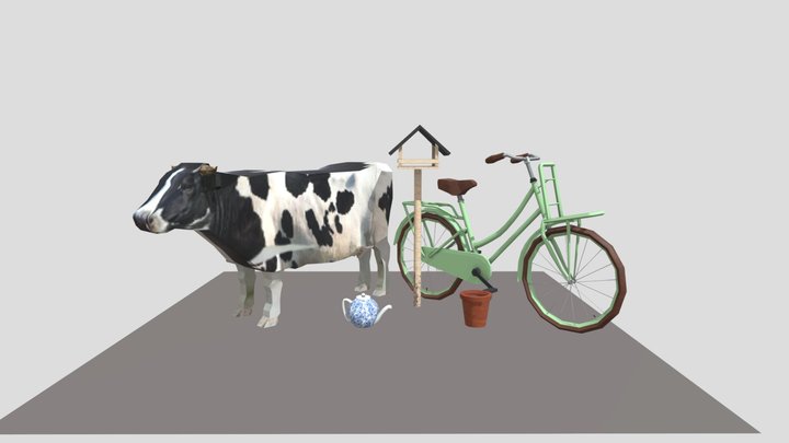 DAE 5 Finished props - Grandma's House 3D Model