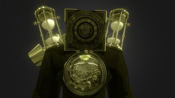 Guardian Clockman (Rig in desc) 3D Model
