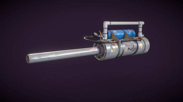 "Starchy mayhem" potato cannon 3D Model