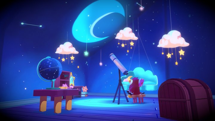 Celeste's Room - Animal Crossing 3D Model