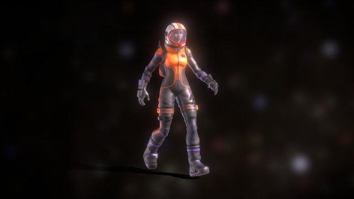 Astronaut Animation Cycles 3D Model