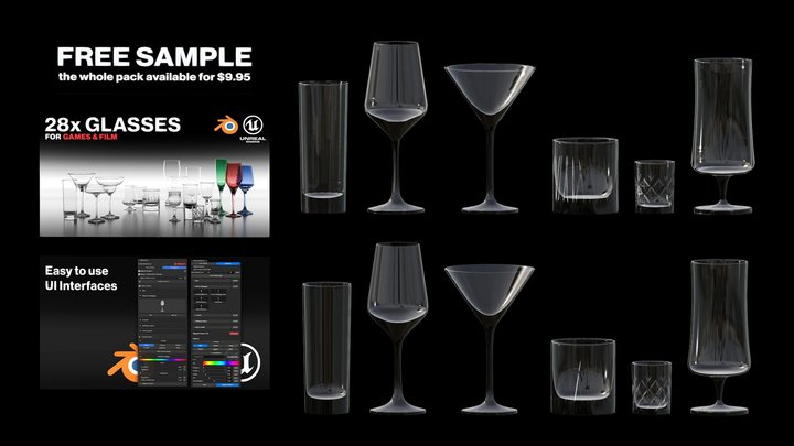 Free Sample: GlassWare for Games & Film