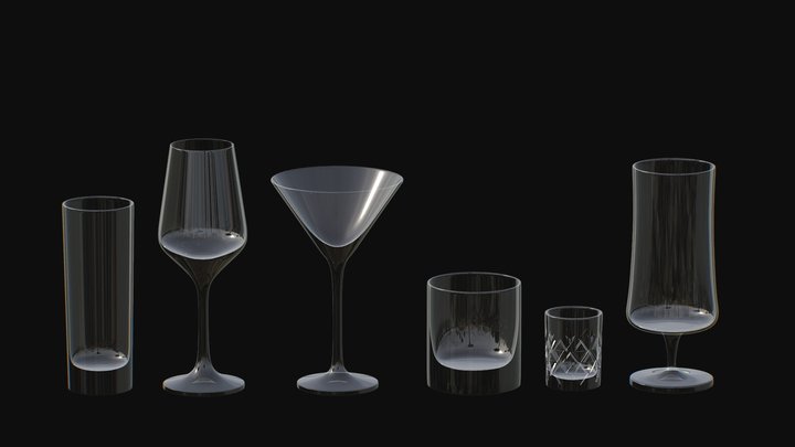Free Sample: Drinking Glasses Asset Pack