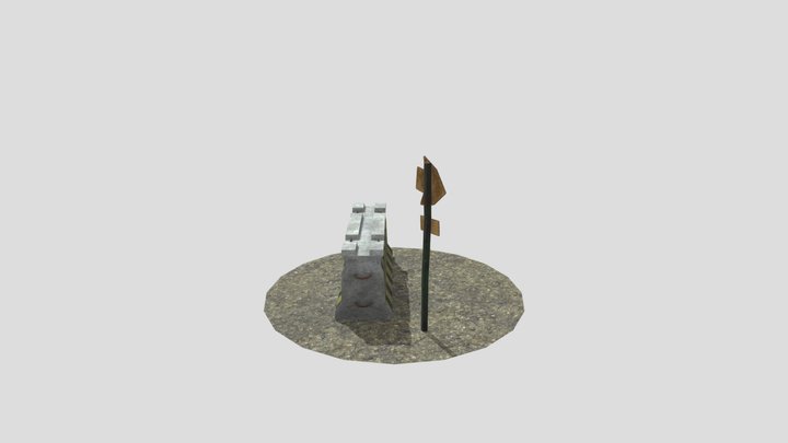Barrier Scene 3D Model