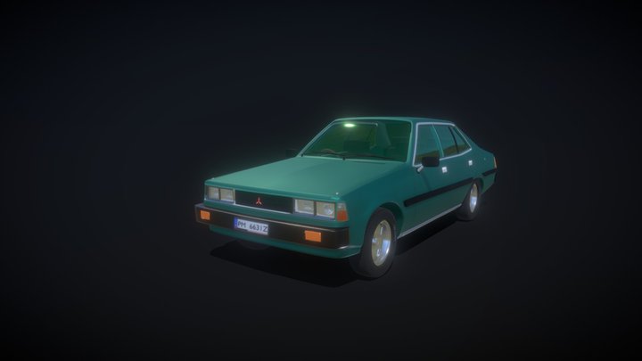 Mitsubishi Galant Car 3D model 3D Model