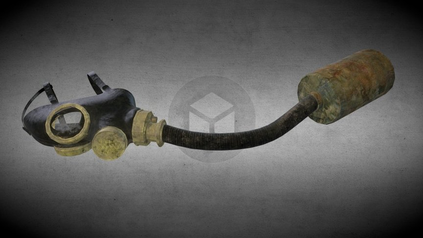 Gas Mask — Sketchfab embed 3D viewer