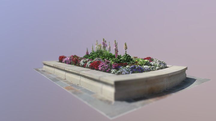 Flower Bed at Gadsdenboro Park 3D Model