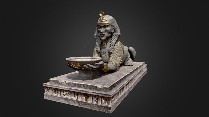 Sphinx statue 3D Model