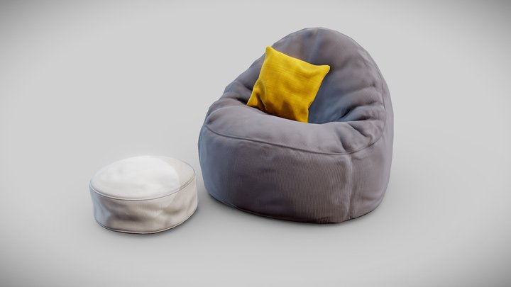 Bean Bag Chair 3D Model